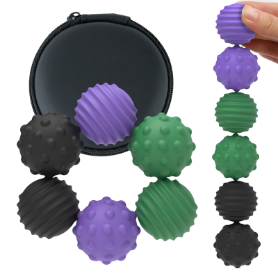 HengLiSam Silicone Magnetic Stress Balls, Fidget Magnet Toy with Pro Magnetic Strength, Fidget Ball Toys for Adults with ADHD, Autism, Anxiety, Magnetic Fidget Ball for Office (6 Pack)